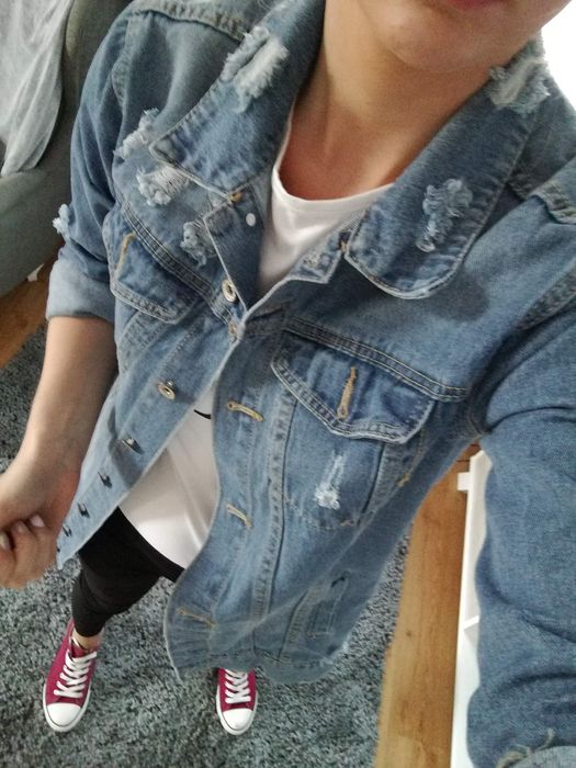 Nowa długa jeansowa katana w rozmiarze L