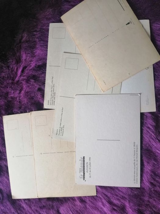 Conjunto de postais antigos