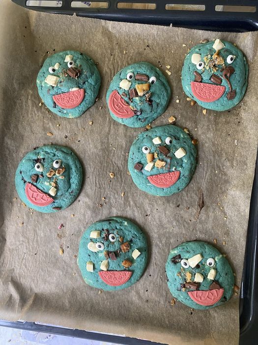 Domowe ciasteczka cookie monster