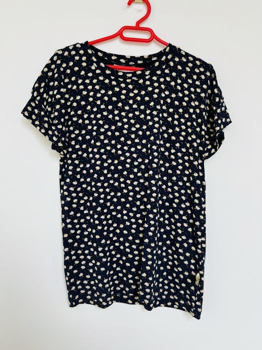 Pompdelux bluzka dziewczęca granatowa r.122/128