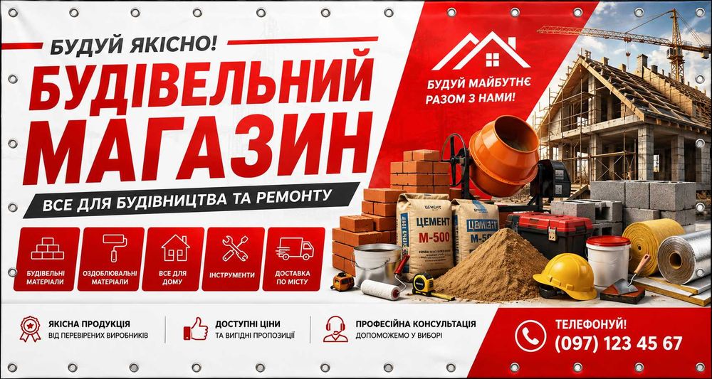 Швидкий друк банерів з якісним дизайном