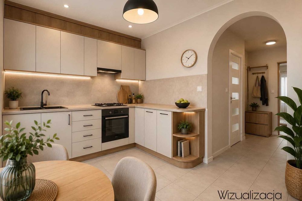2-pokojowe + kuchnia 53,3 m2 w centrum, słoneczne!