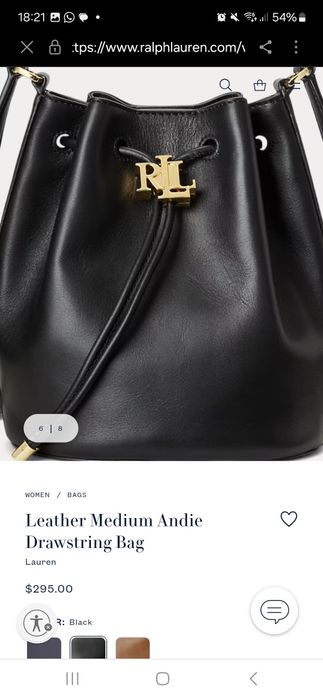 Mala Ralph Lauren original, em pele