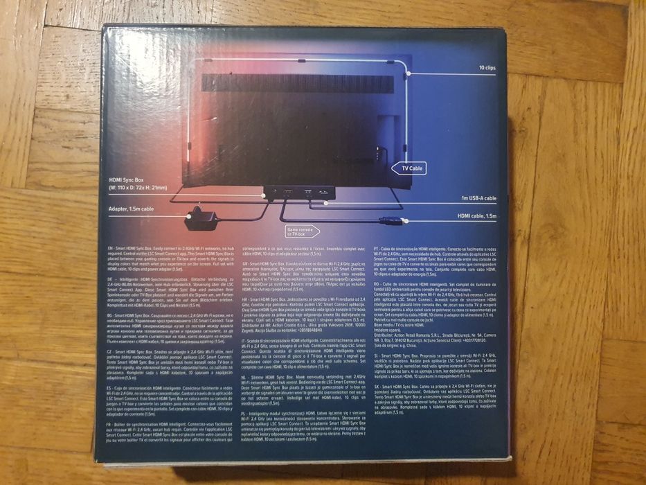 Smart HDMI Sync Box inteligentne podświetlenie LED do TV i konsoli