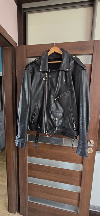 Meska skórzana kurtka na motocykl