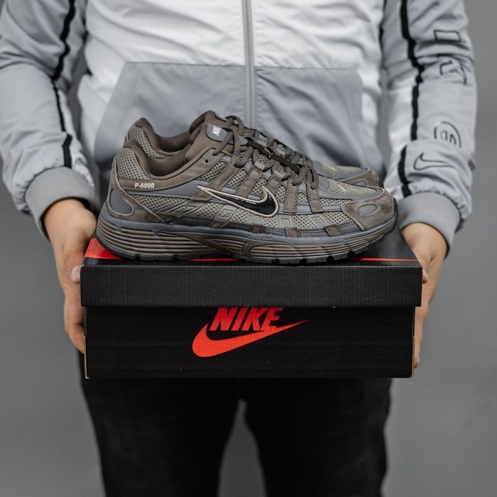 Кросівки Nike P-6000 Brown/Grey premium | Кроссовки Найк чоловічі жіночі