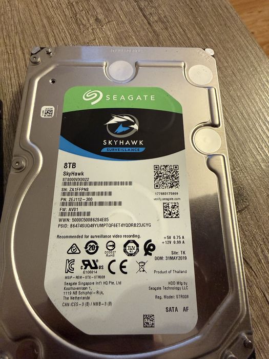 Dysk twardy SEGATE SkyHawk 8 TB dostepne 20 szt.