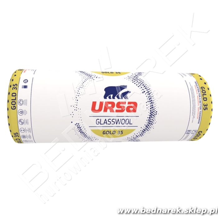 WEŁNA mineralna URSA Gold 035 5 cm, transport cały kraj!