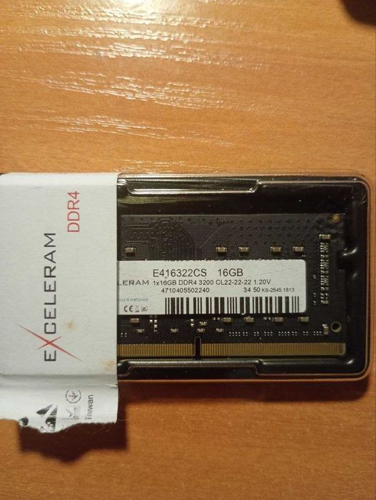Пам'ять для ноутбуків Exceleram 16 GB SO-DIMM DDR4 3200 MHz (E416322CS)