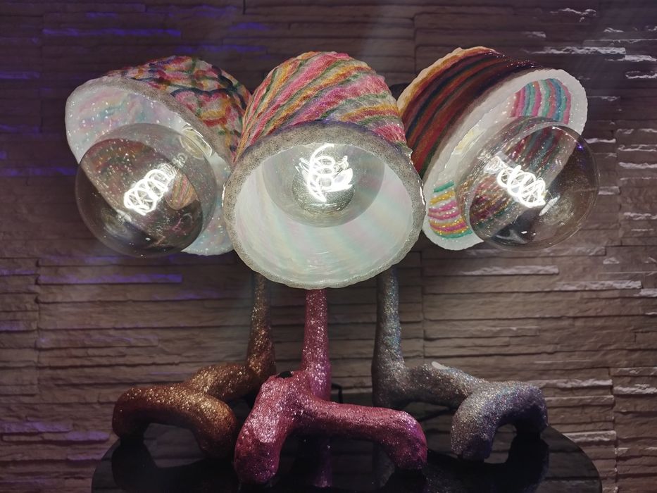 Lampa ręcznie robiona, zjawiskowa