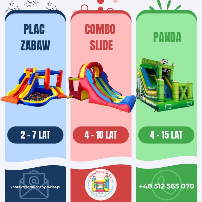 Dmuchany Świat - Wynajem Dmuchańców do Twojego Ogrodu Dmuchaniec