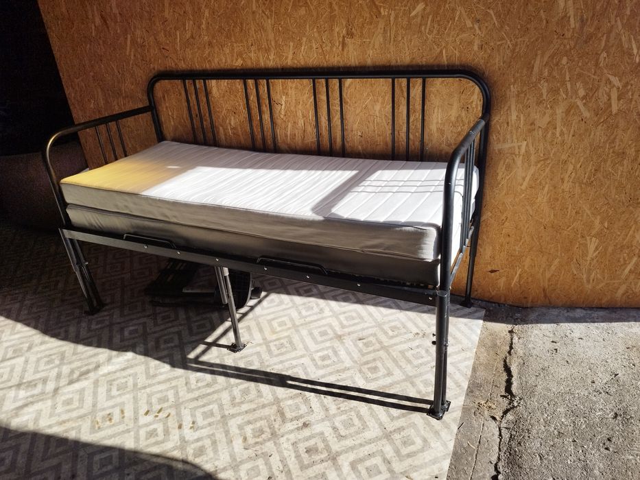 Łóżko rozsuwane Fyresdal 200 x 160 działka Camper materace sprężynowe