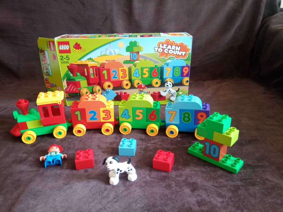 Zestaw klocków LEGO Duplo pociągi+gratis