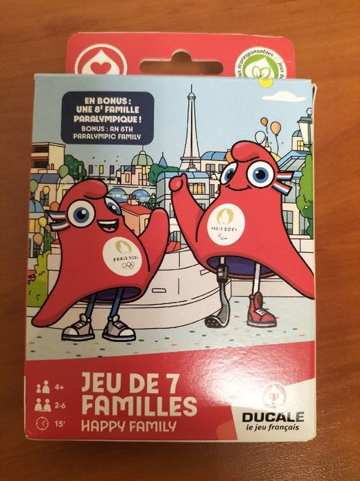 Gra Karciana Jeu de 7 Familles Happy Family Paris 2024 Ducale Oficjaln ...