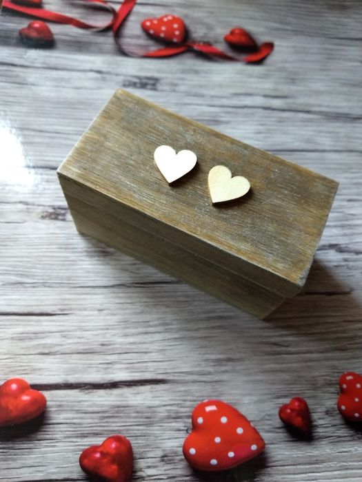Pudełko na obrączki ślubne - handmade