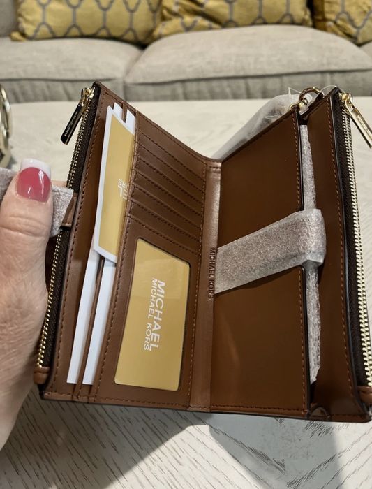 Portfel Michael Kors brązowy