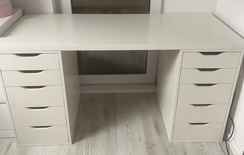 Biurko biale IKEA 140x60