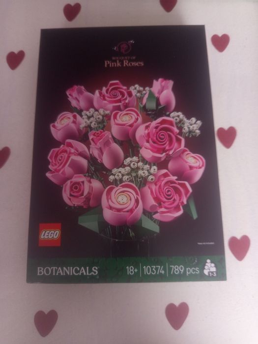 Róże różowe LEGO 10374