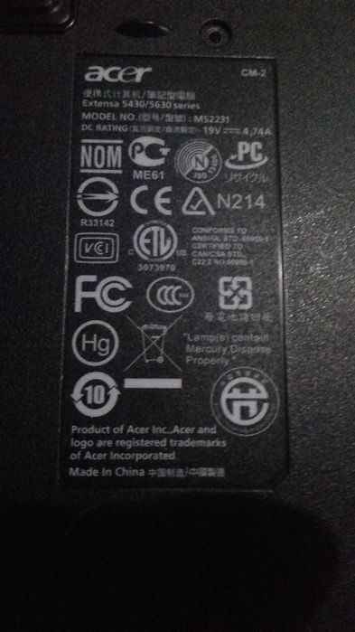 Acer laptop with i7 powers on but displays no image64552199290883122