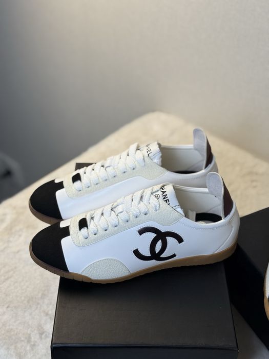 Кеди Chanel 36-40 чорні білі кеди кроссовки