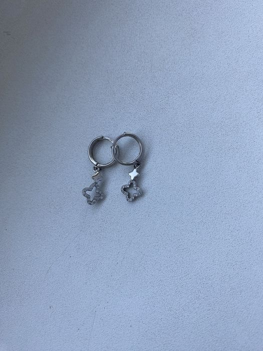 Сережки срібло з фіанітами