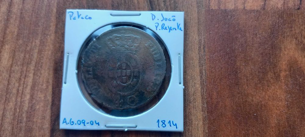 Moeda Pataco 1814 D. João P. Regente