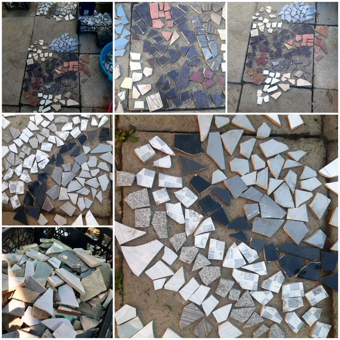 Бой плитки для самодельной мозаики