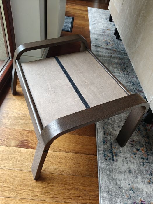 IKEA POÄNG Podnóżek, brązowy