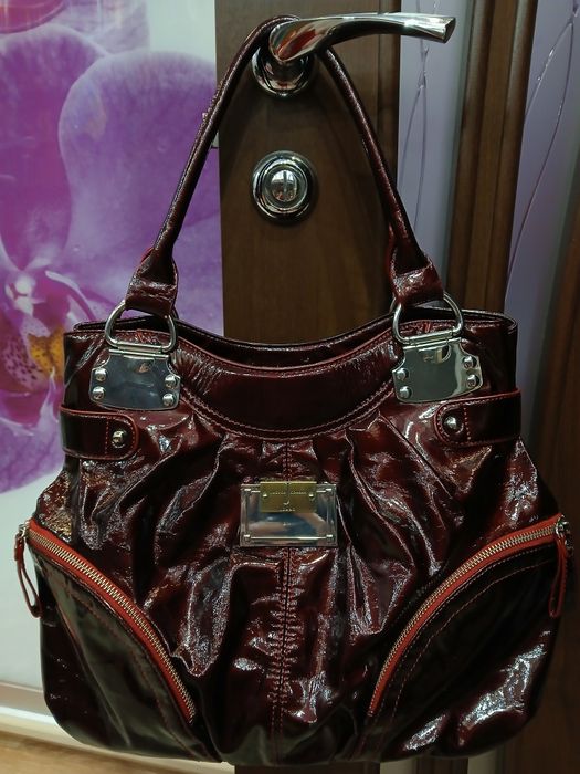 y2k вінтажна дизайнерська сумка jasper cornan в кольорі бургунді