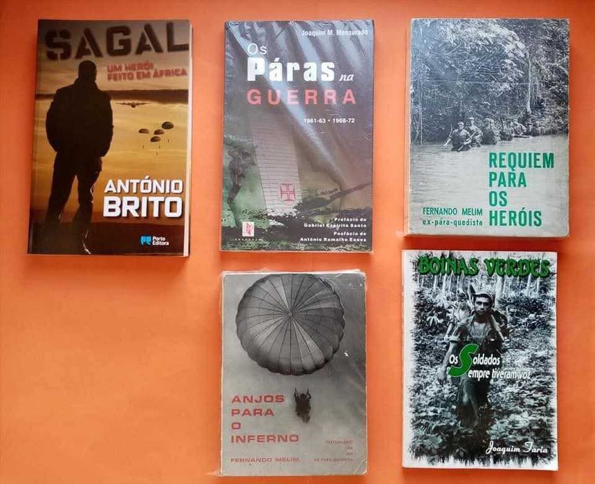 LOTE DE 12 LIVROS DE PÁRA-QUEDISTAS - Diversos preços