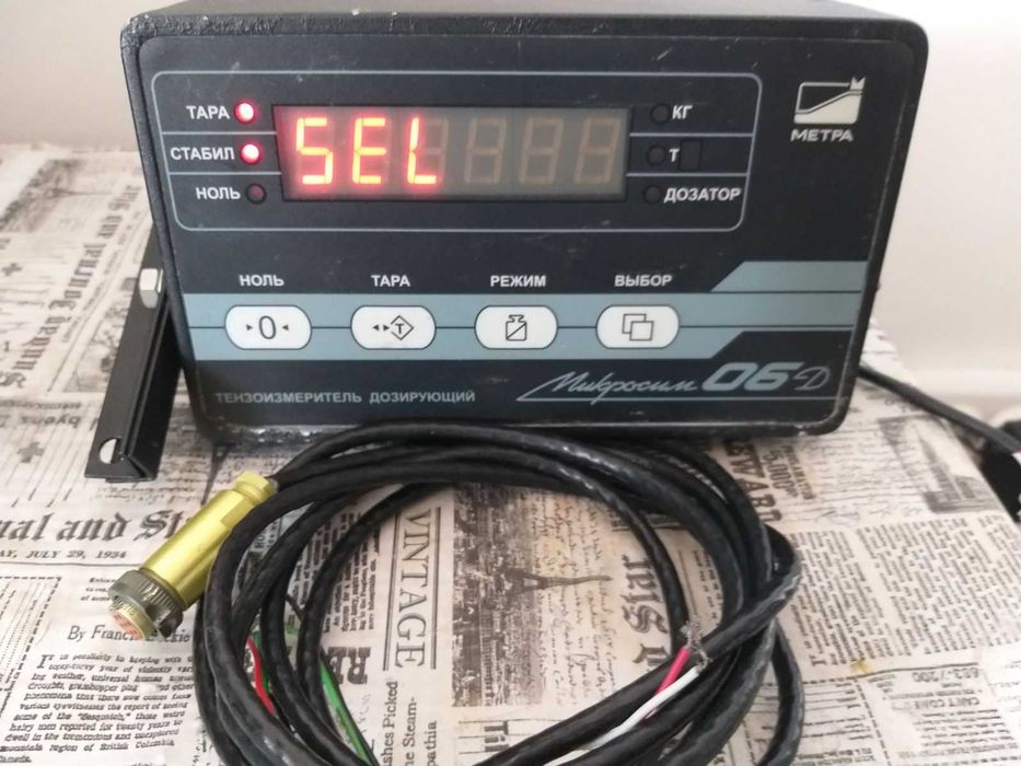 Весовой терминал. Тезоизмеритель дозирующий.