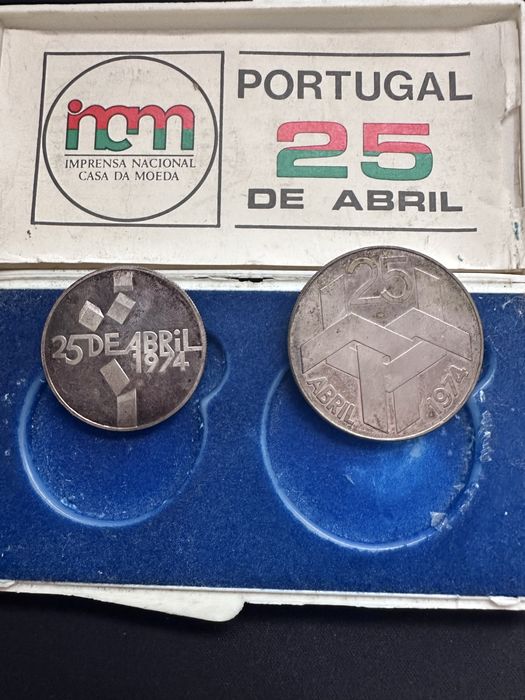 Moedas de Prata 25 de Abril de 1974