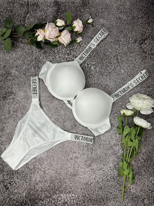 Комплект жіночої білизни Victoria Secret ПРЕМІУМ якості різні кольори