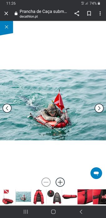 Material caça submarina