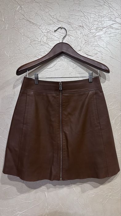 Шкіряна спідниця Massimo Dutti S