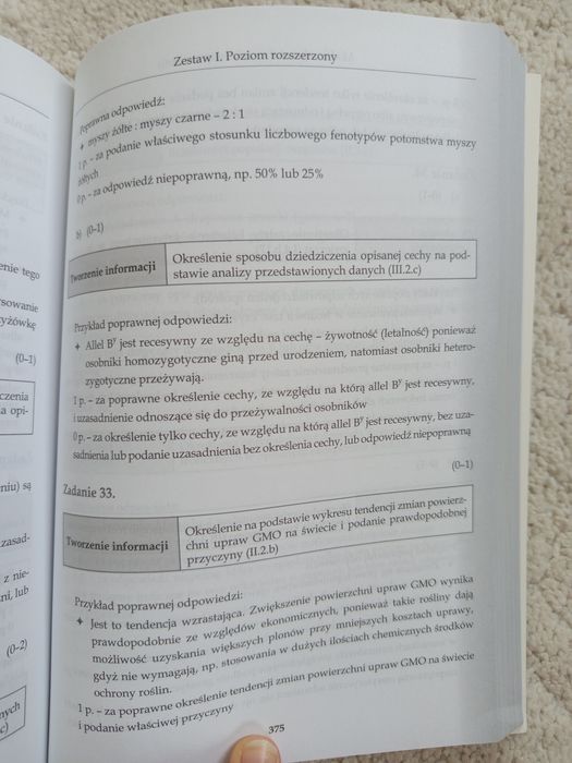 Arkusze egzaminacyjne biologia