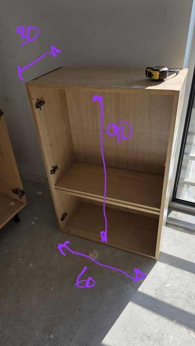 Conjunto de 5 Móveis de Cozinha com portas e ferragens