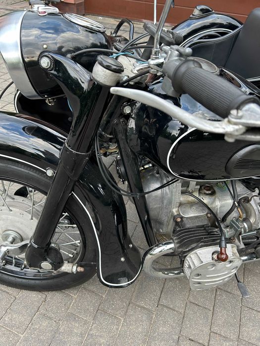 motocykl K-750 z koszem, rok 1960, ural, dniepr