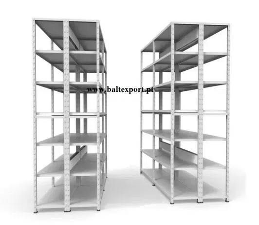 Estante Encaixe Prateleiras Metálicas Arquivo Pastas /Arrumação Caixas