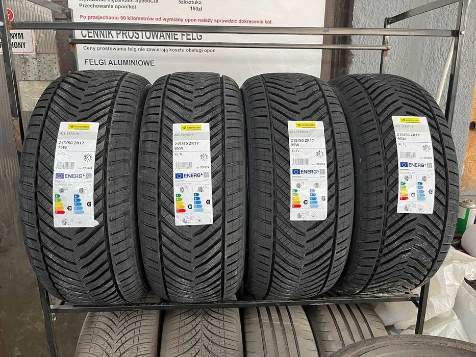 Opony 215/50R17 Kormoran cztery nowe całoroczne 2025r