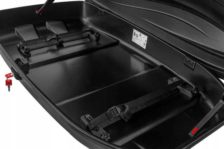 Box dachowy kufer trumna Inter Pack Stella 370 czarny mat 240L Flexi Fit