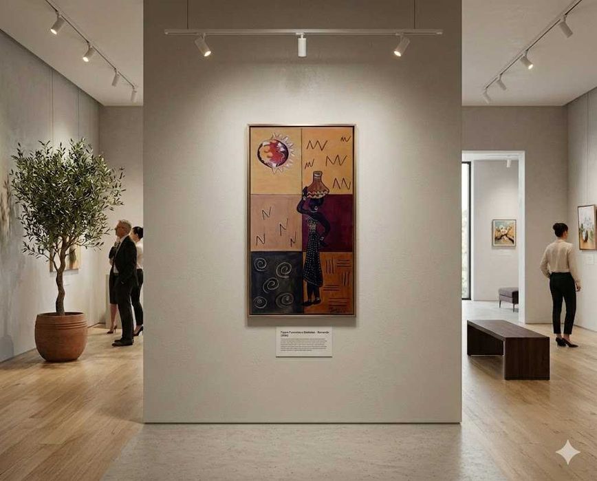 “Raízes do Sol” – Quadro Original em Acrílico – Arte Africana