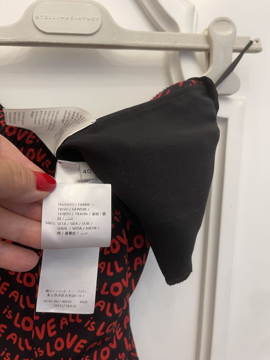 STELLA MCCARTNEY piękne spodnie w print, 100% jedwab