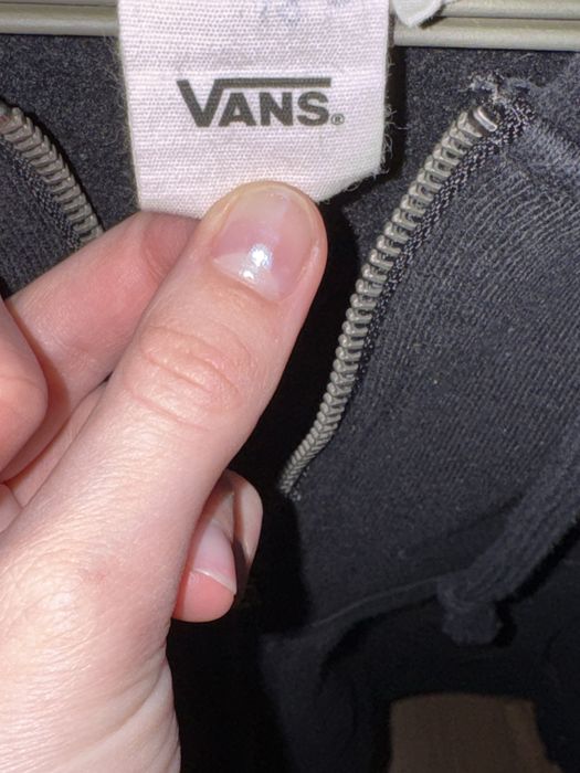 чорна зіпка  Vans на флісі xs-s