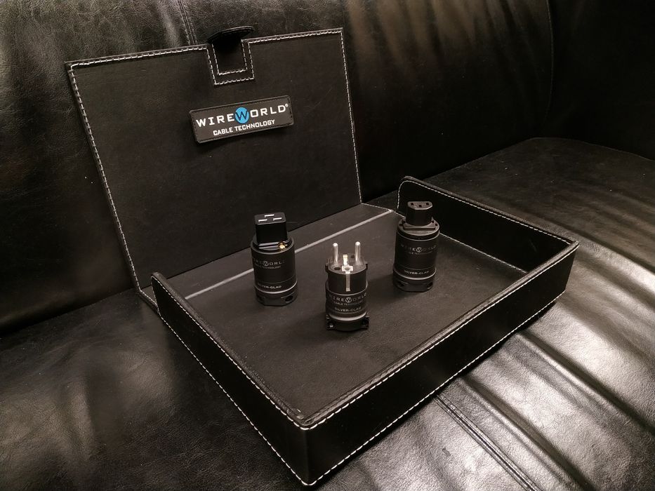 * WireWorld Silver Clad Wtyk IEC SCHUKO zasilający wtyczka Trans Audio