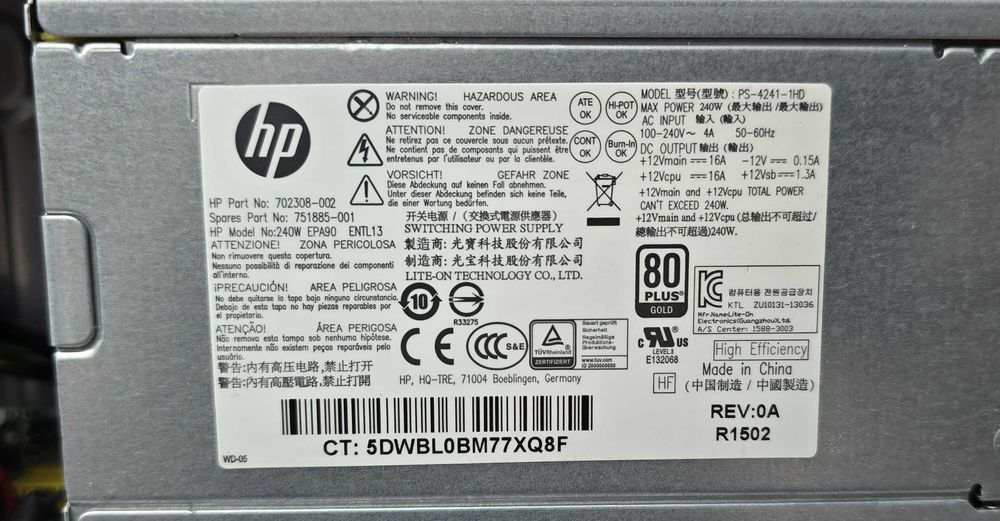 Комп'ютер ПК HP 600 G1 SFF i5-4430 8GB DDR3 128Gb SSD