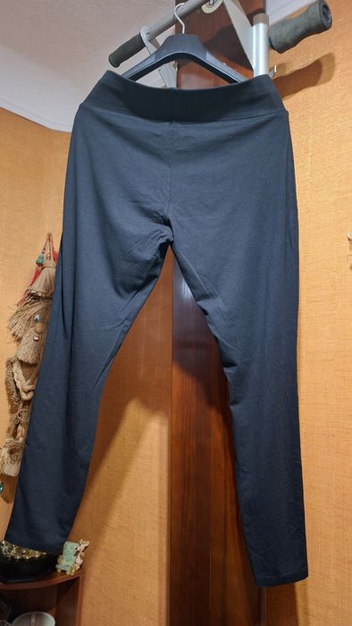 Легінси, лосіни жіночі 50/XL/16 чорні котон трикотажні