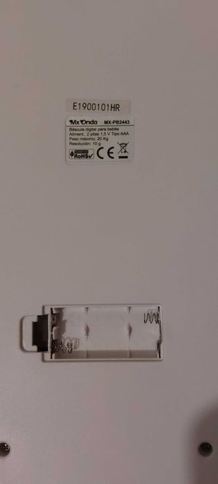 Balança Báscula Digital para Bebés Mx Onda