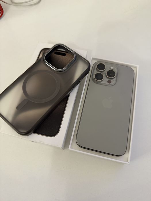 iPhone 15 Pro 128gb Natural Titanium Stan Idealny Bateria 95%