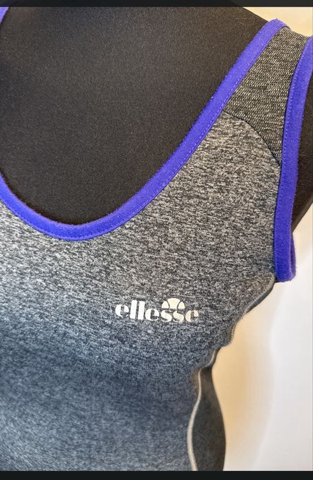 Sportowy top damski szaro fioletowy damski s ellesse